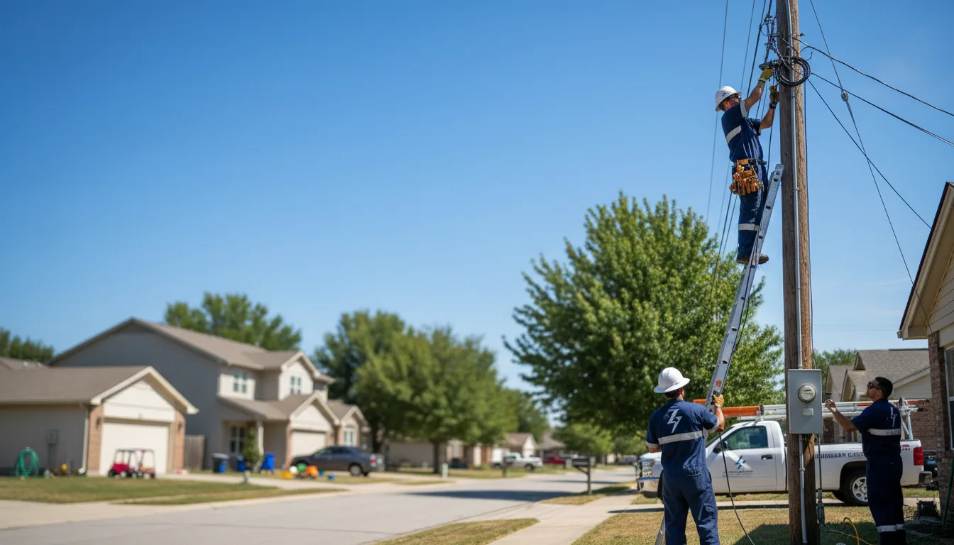 Residential electrician providing installation services in Ireland, WV
